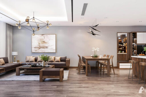 Thiết kế nội thất chung cư Sun Grand – Chị Giang