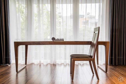 BÀN GHẾ ĂN GỖ ÓC CHÓ BA19