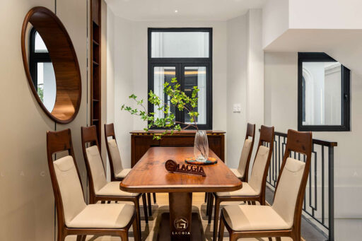 BÀN GHẾ ĂN GỖ ÓC CHÓ BA22